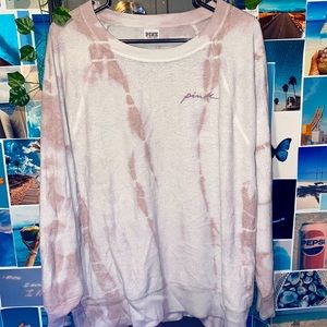 Tie dye PINK sweater. Size M.